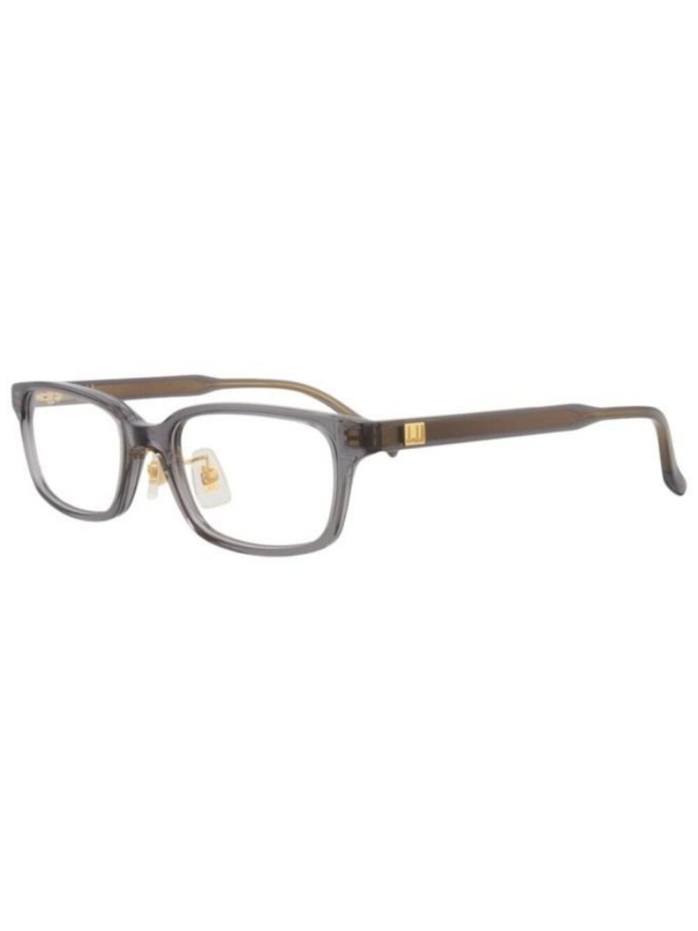 New Dunhill Mens Square/Rectangle Grey Grey Transparent Fashion Designer Eyeglas